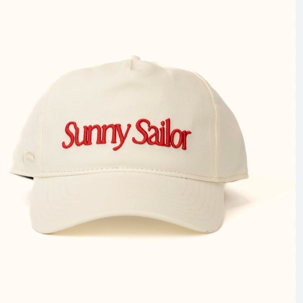 Cream and Red Men's Hat